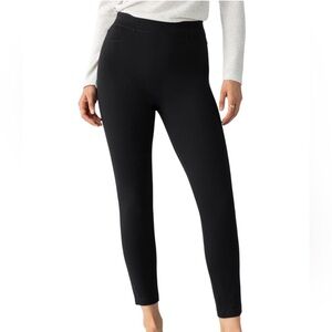 SANCTUARY black semi high rise faux suede leggings size Medium